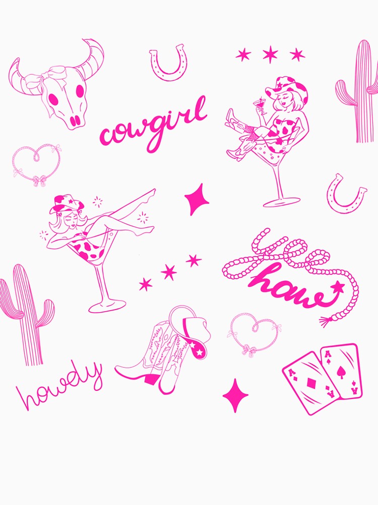 Pink Cowgirl Western by Toridwn