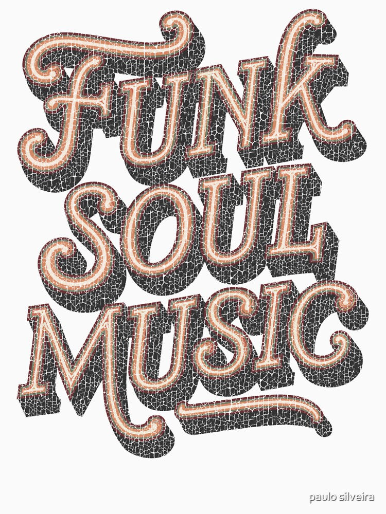 Vintage Distressed Funk Soul Music T-Shirt - Retro Funk Lovers Gift by paulo silveira