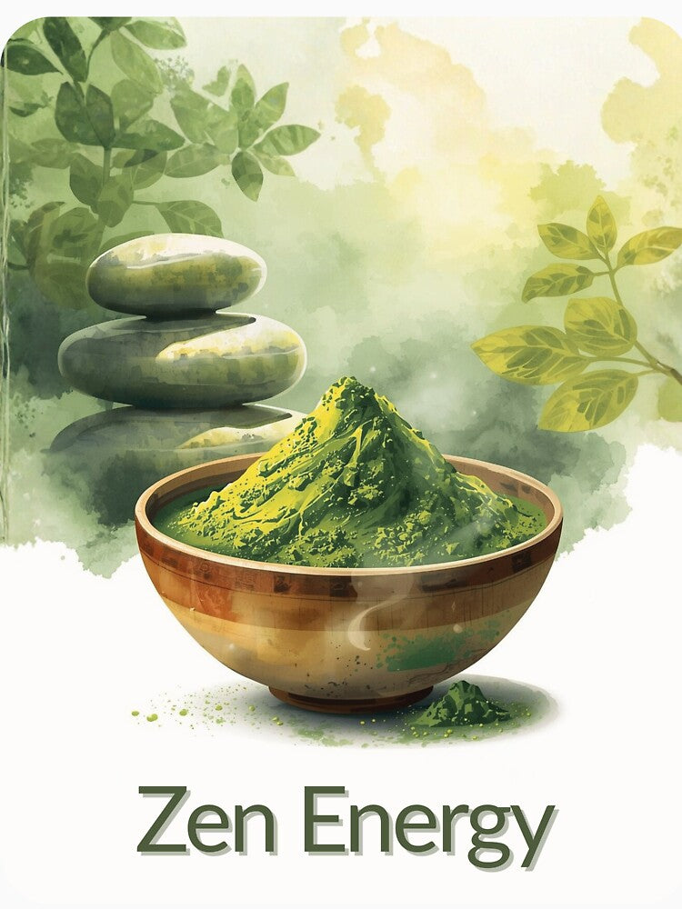 Zen Energy – Matcha Meditation Shirt by Kasad