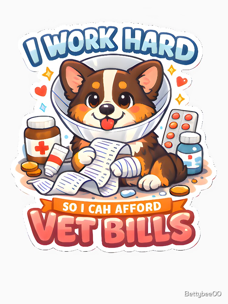 I Work Hard So I Can Afford Vet Bills – Funny Dog Vet Life by Bettybee00