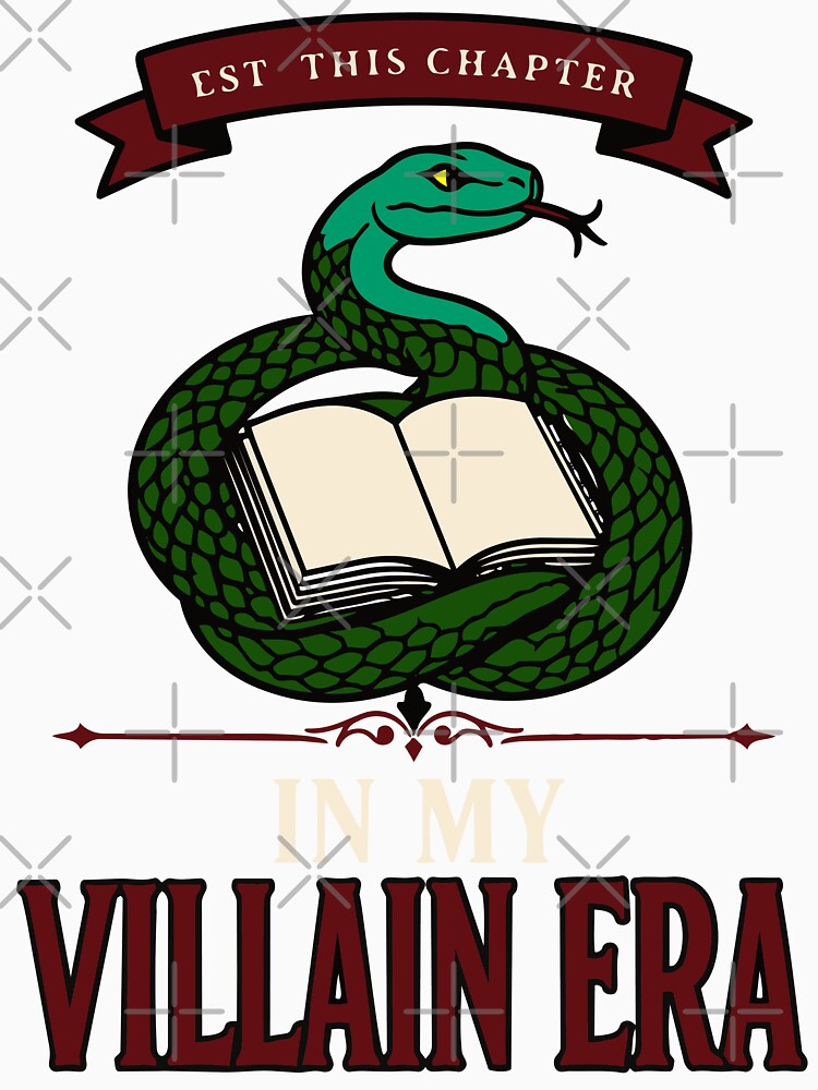 In My Villain Era — Dark Academia Vintage Bookplate Snake Gothic by Mdozet