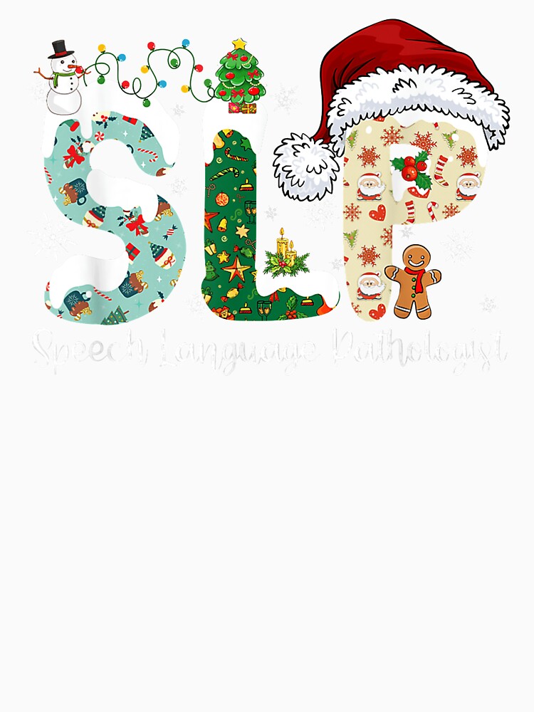SLP Speech Language Pathologist Santa Christmas Pajama by RyanKramer