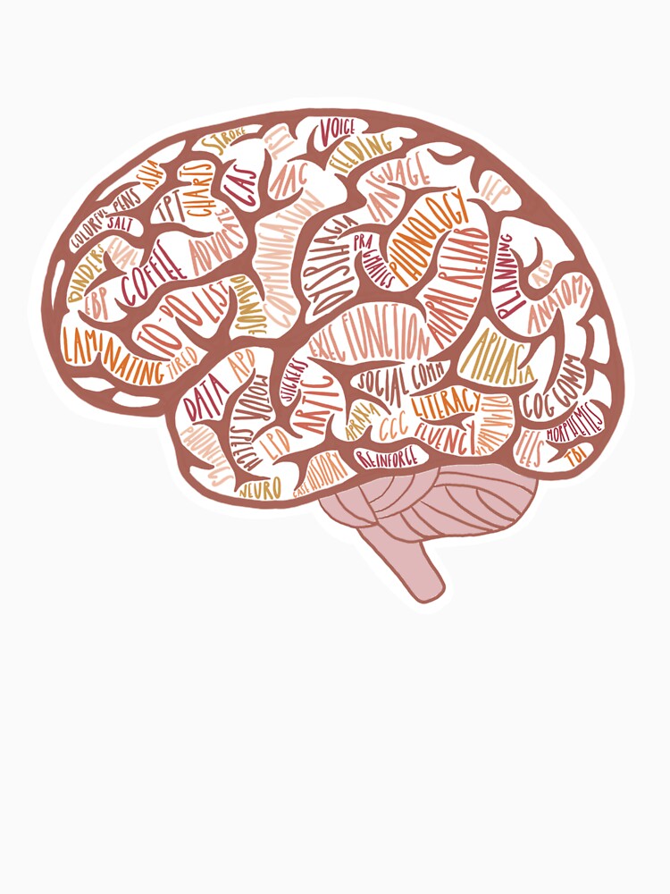 Sunset SLP Brain by Kallie Haritopoulos