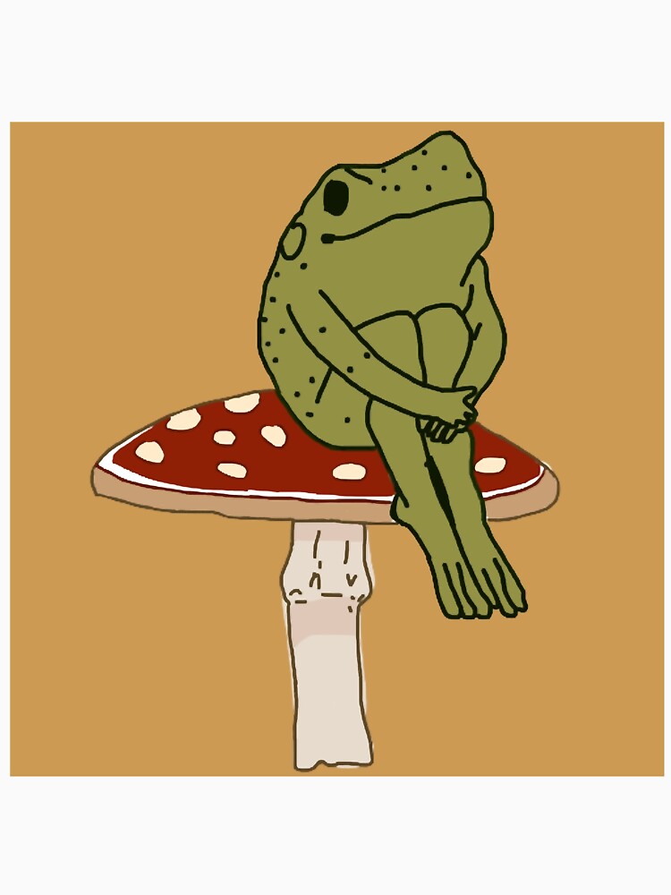 frog on mushroom by MiridaSolano