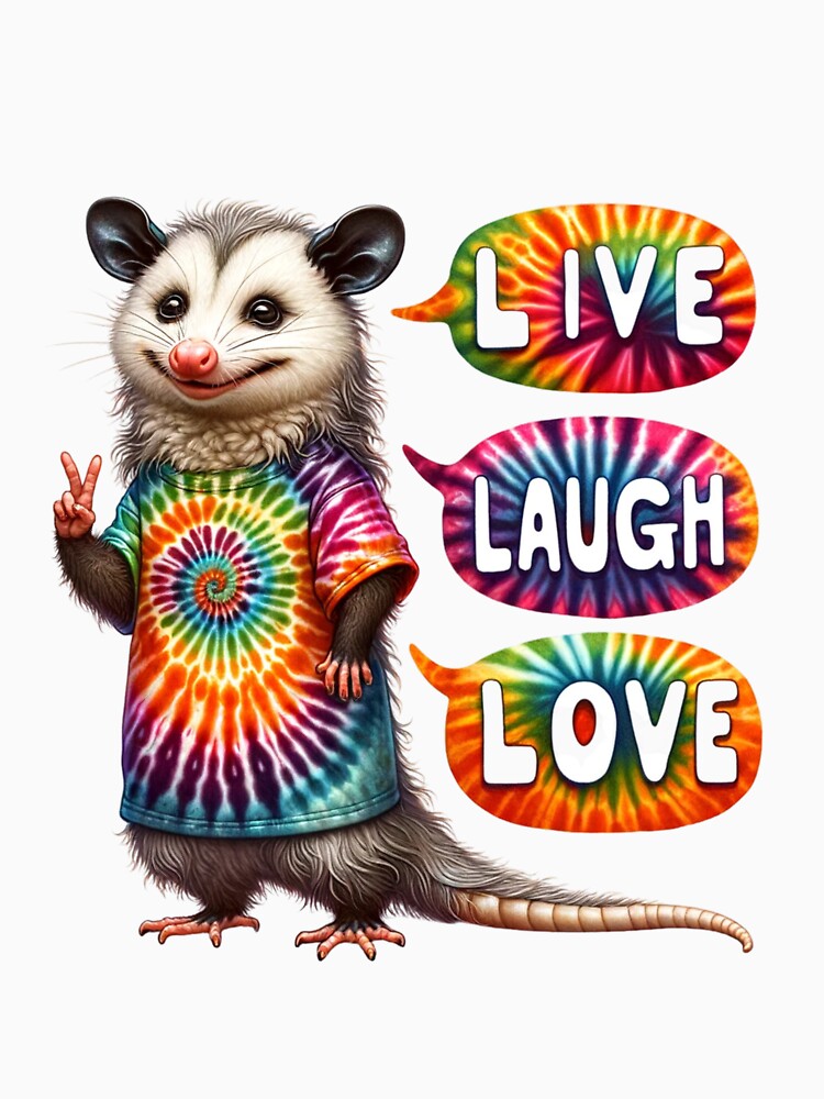 Opossum Live Laugh Love by ColorMarketNew