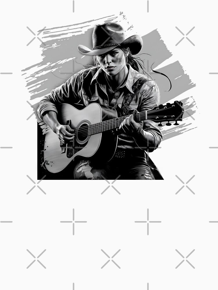 Cowgirl Playing Guitar - by Wilcox PhotoArt