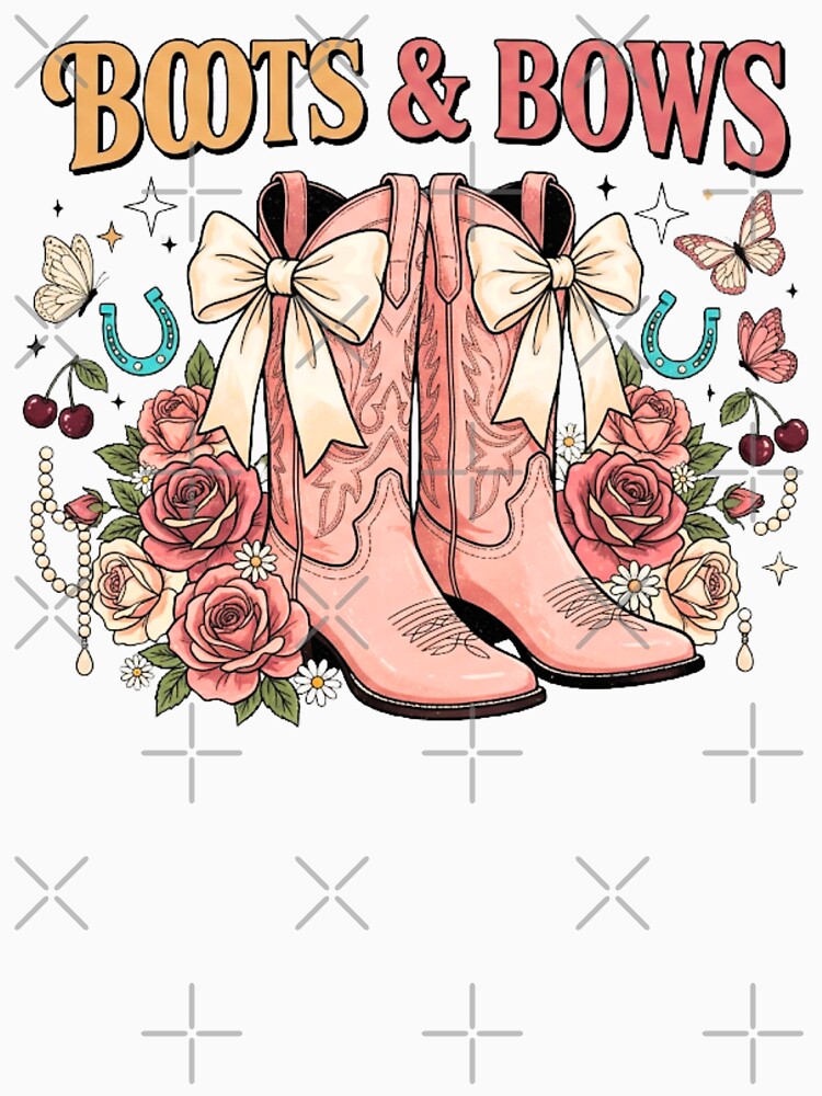 Copy of Coquette Bows & Boots | Pink Cowgirl Aesthetic | Cute Country Girl Design by FitEnvy