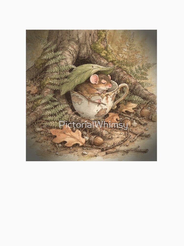 Dormouse Naptime in a Teacup by PictorialWhimsy