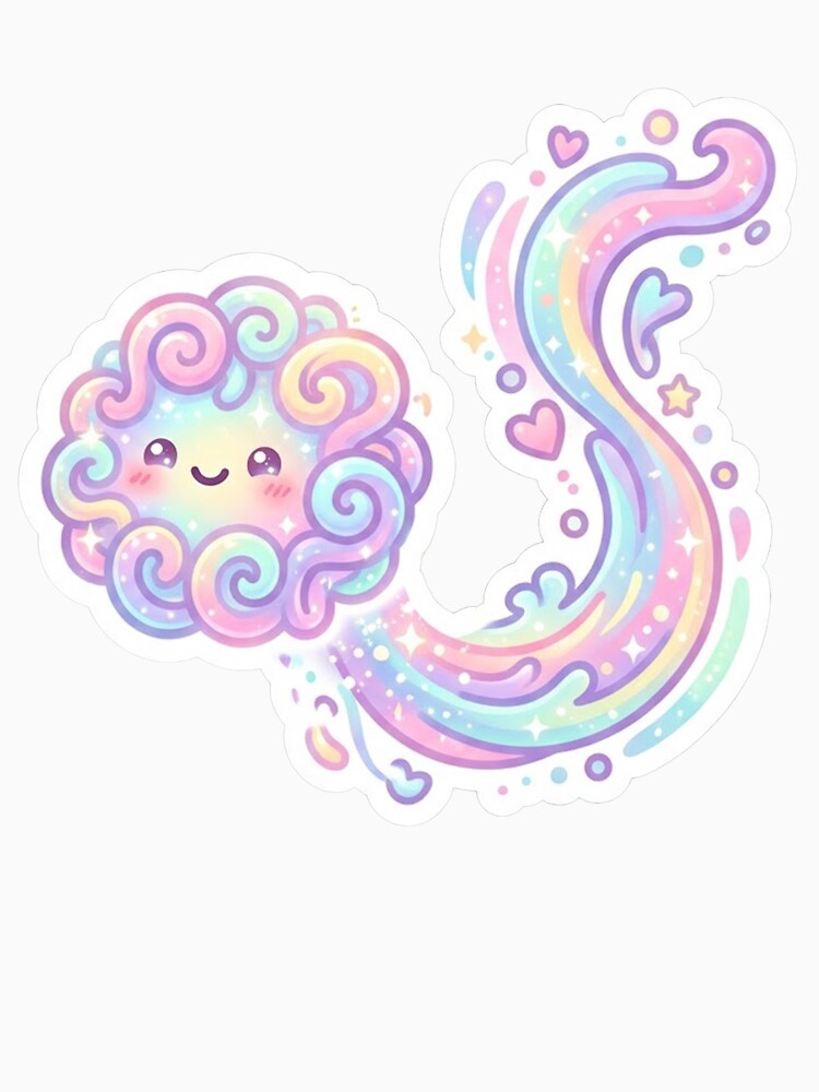Pastel Rainbow Cloud Kawaii Magic by CuteRage