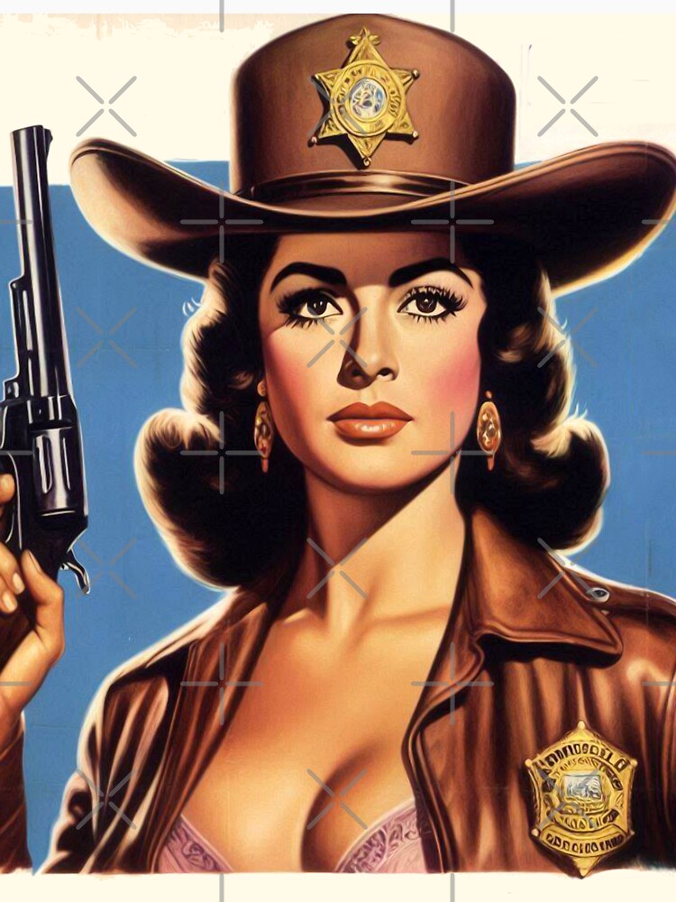 Sheriff Cowgirl Pinup by PulpVintage