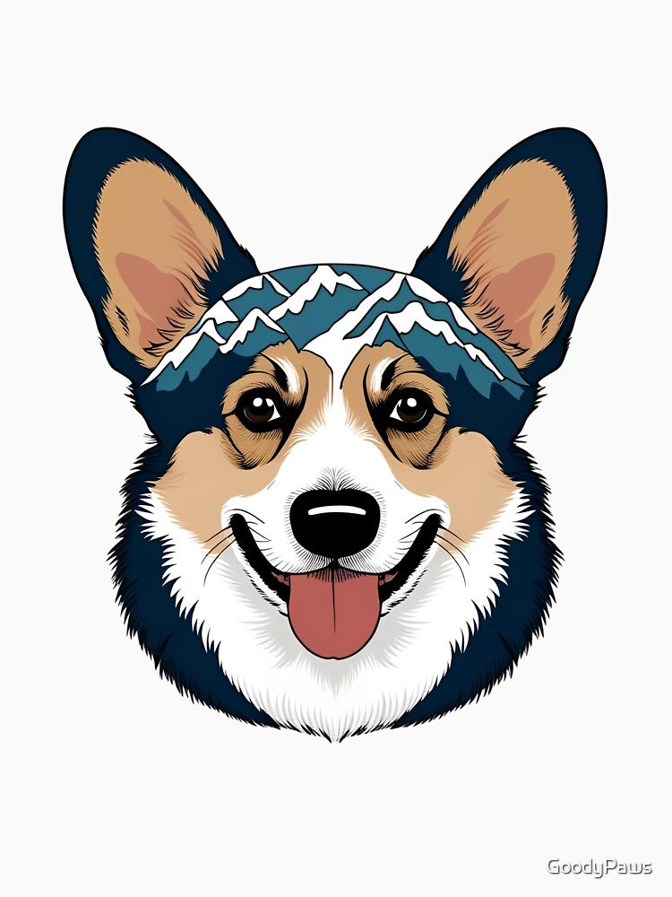 Mountain Silhouette of a Welsh Corgi Pembroke by GoodyPaws