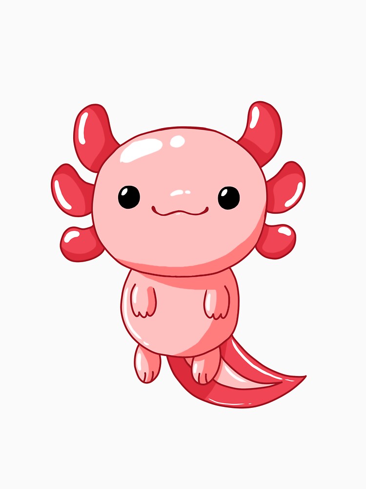 Cute Pink Axolotl by jadenavartist