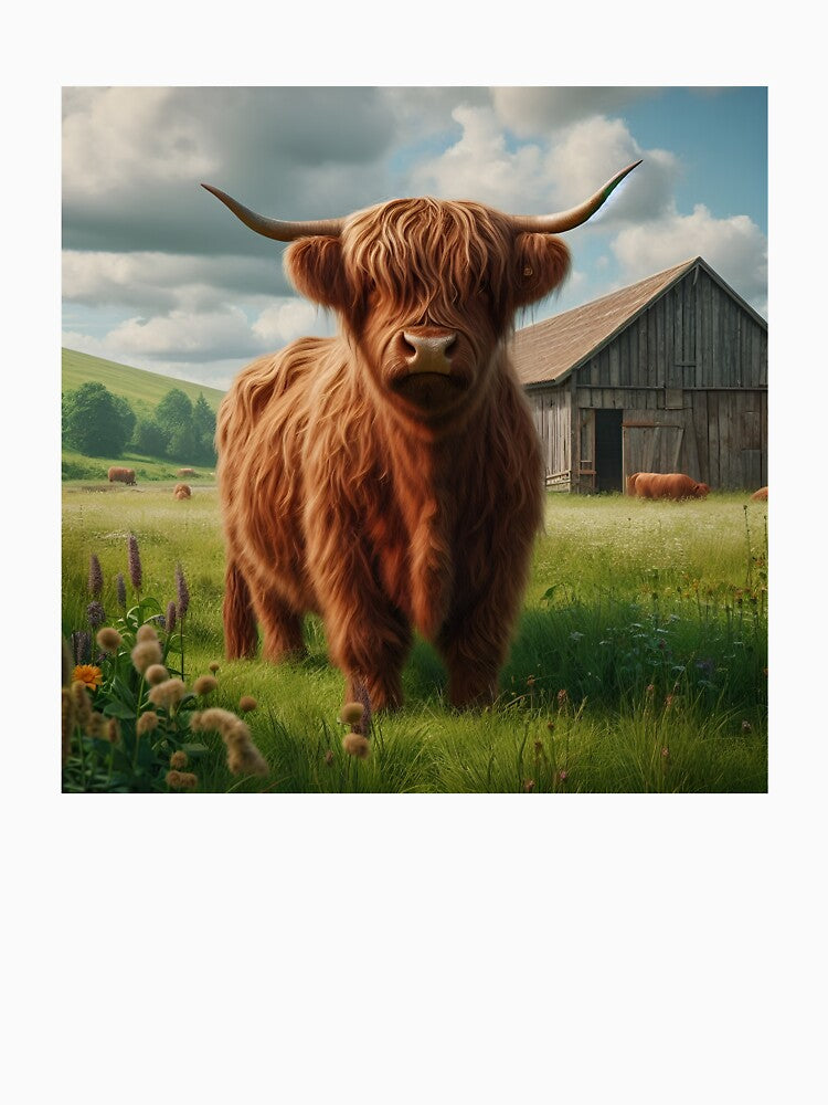 Highland Cow with barn by DT creations
