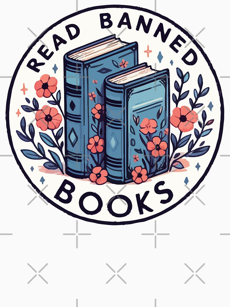 Read Banned Books Flowers by TomFrontierArt