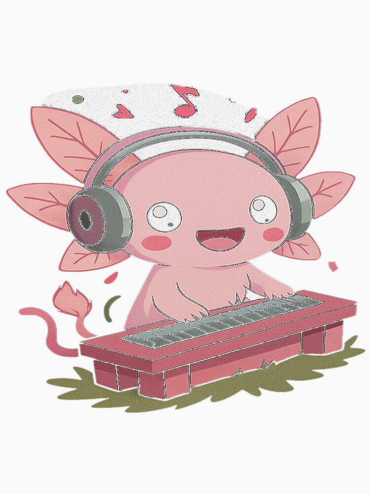 Axolotl kawaii gamer by Uglyandcute