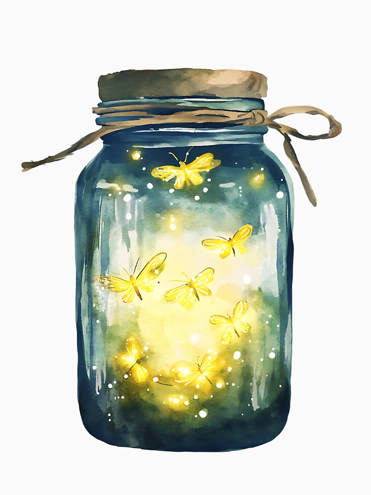 Fairycore Aesthetic: Magical Jar of Fireflies by bapupa