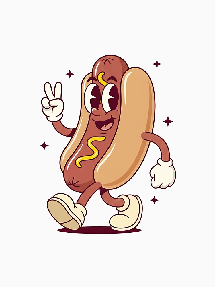 Cute Hot Dog Cartoon Character by HoopeStylee
