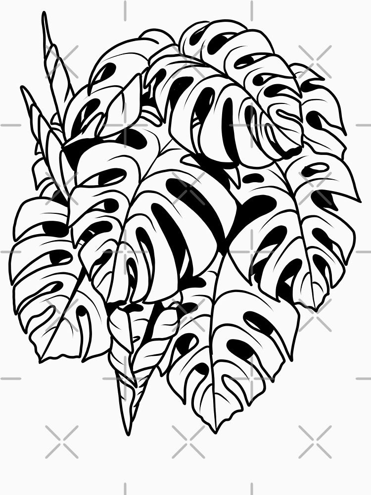 Monstera Deliciosa White by Alexandrakevyn