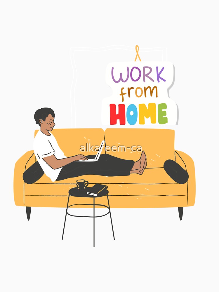Work from Home - Cozy and Modern Remote Work Illustration by alkareem-ca