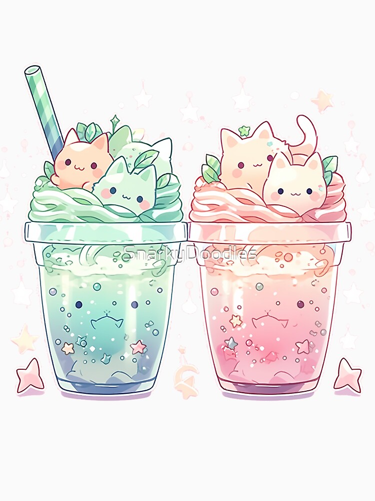 Summer Brew Neko - Peppermint Sunrise Ice Tea by SnarkyDoodles