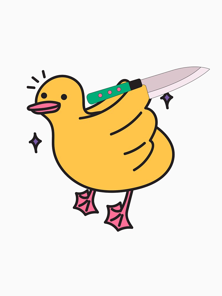 Duck With Knife by ridnaledesigner
