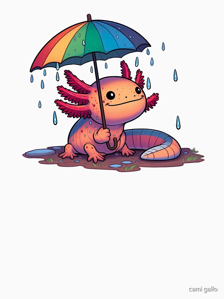 CUTE AXALOTL by cami gallo