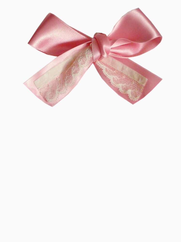 Coquette lace pink bow by Pixiedrop