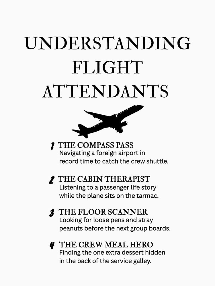Funny Flight Attendant Birthday Gift Idea by PsyFlow35