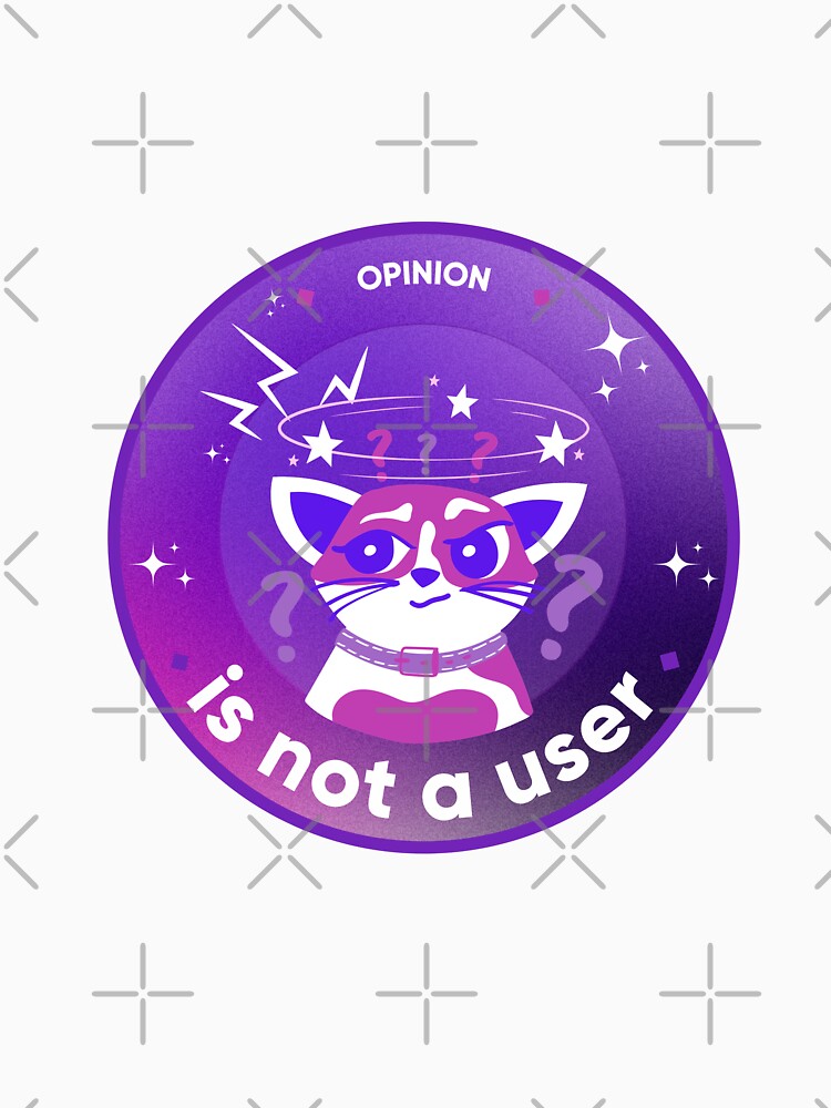 Opinion Is Not a User. UX Research & Product Design Humor. Designer's life. by Artio-ArtShop