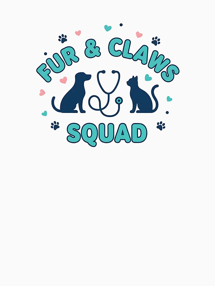 Fur & Claws Squad Shirt – Veterinarian Technician Team Gift Tee by Muzgle