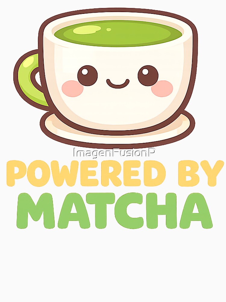 Powered by Matcha – Cute Kawaii Green Tea Mug by ImagenFusionP