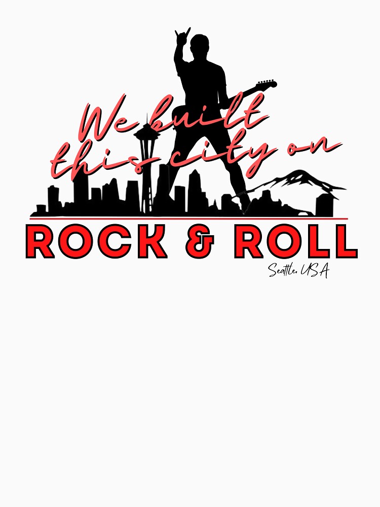 We Built this City - Seattle, Red by Mean-Musician