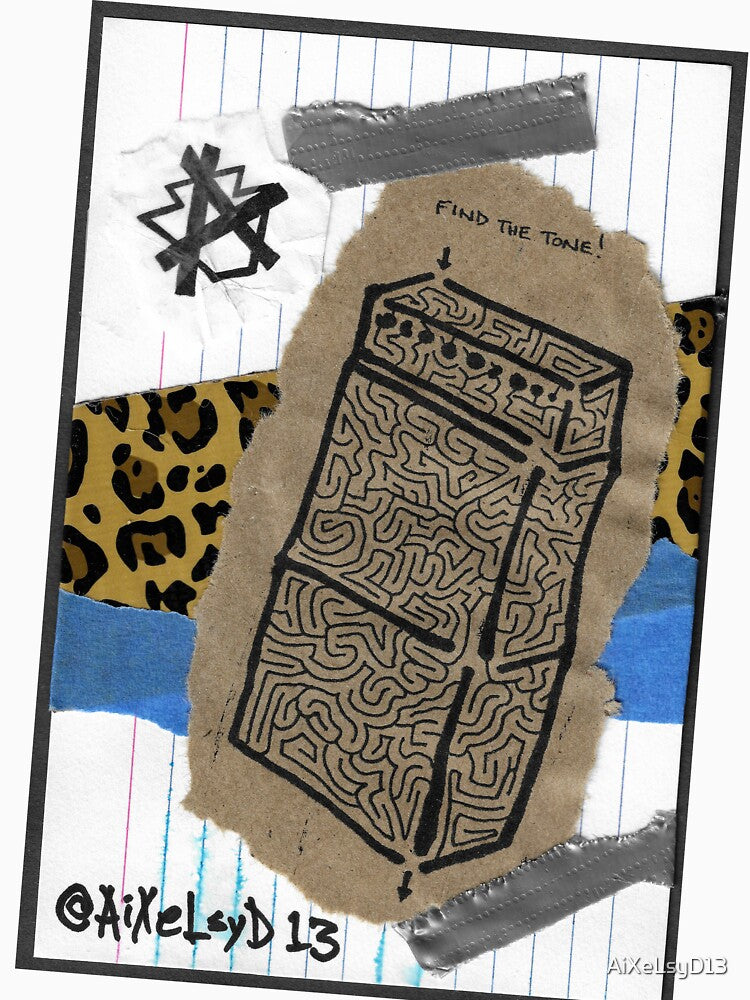 Find the tone! Guitar amp stack maze collage. by AiXeLsyD13