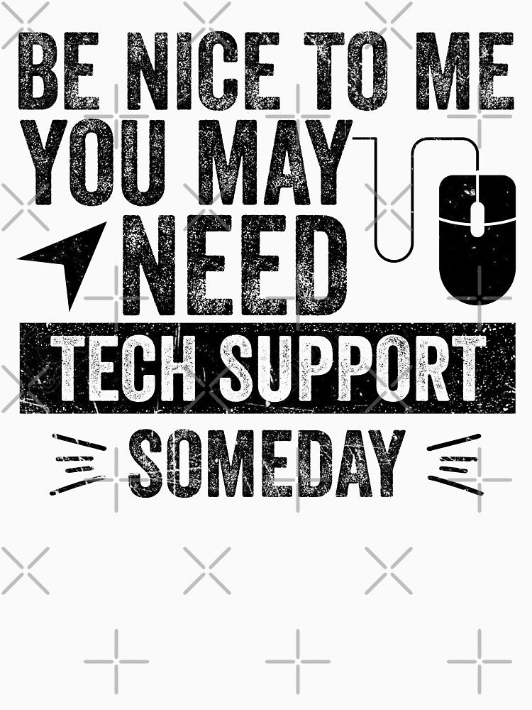 Funny Tech IT Support Novelty Jokes by DesignoresLTD