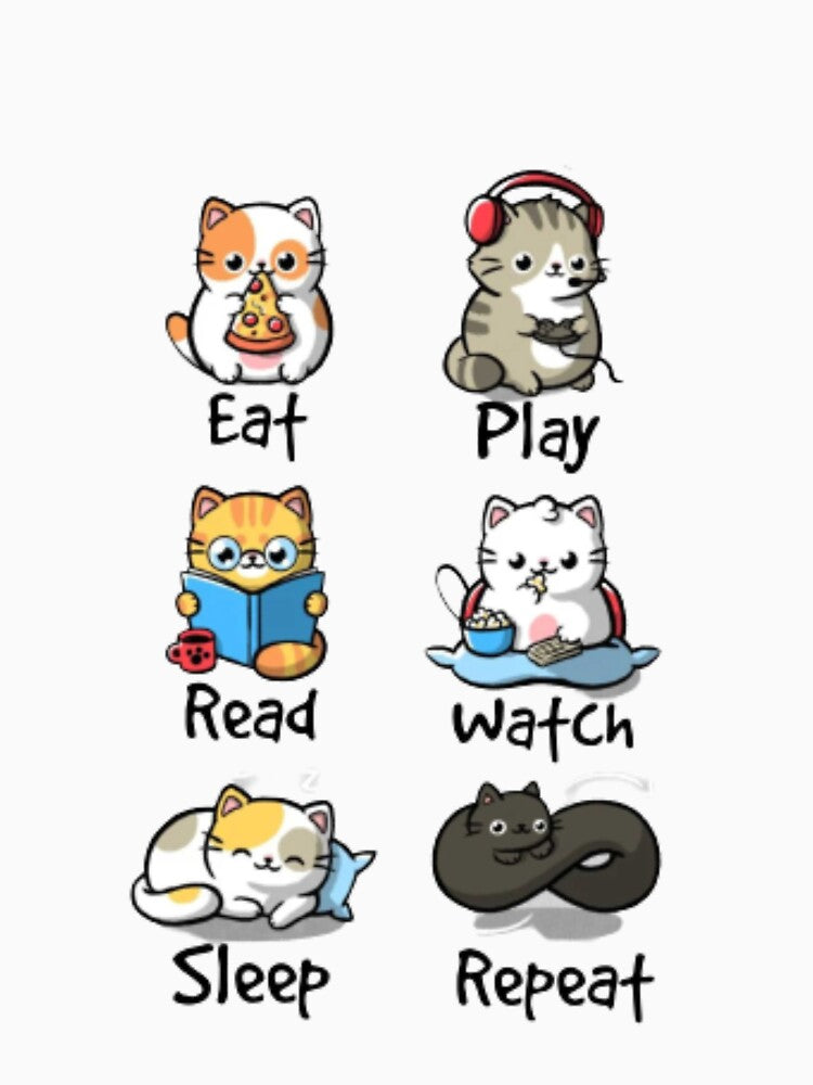 Nerds Routine Funny Cats by peterArt22