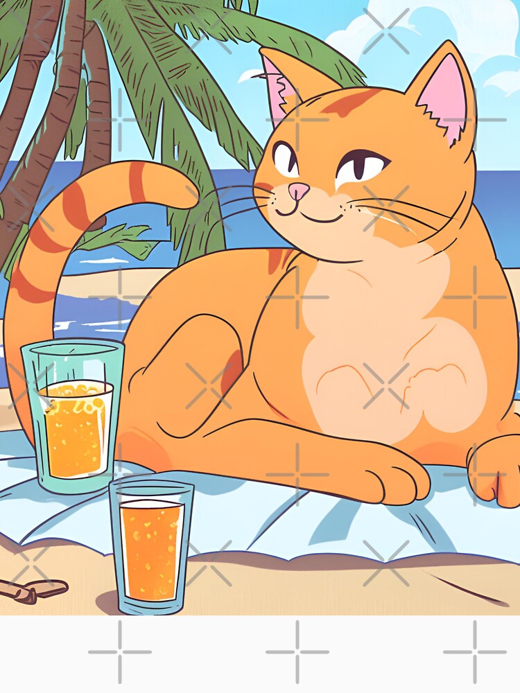 Orange Cat On Vacation by ArtistMart