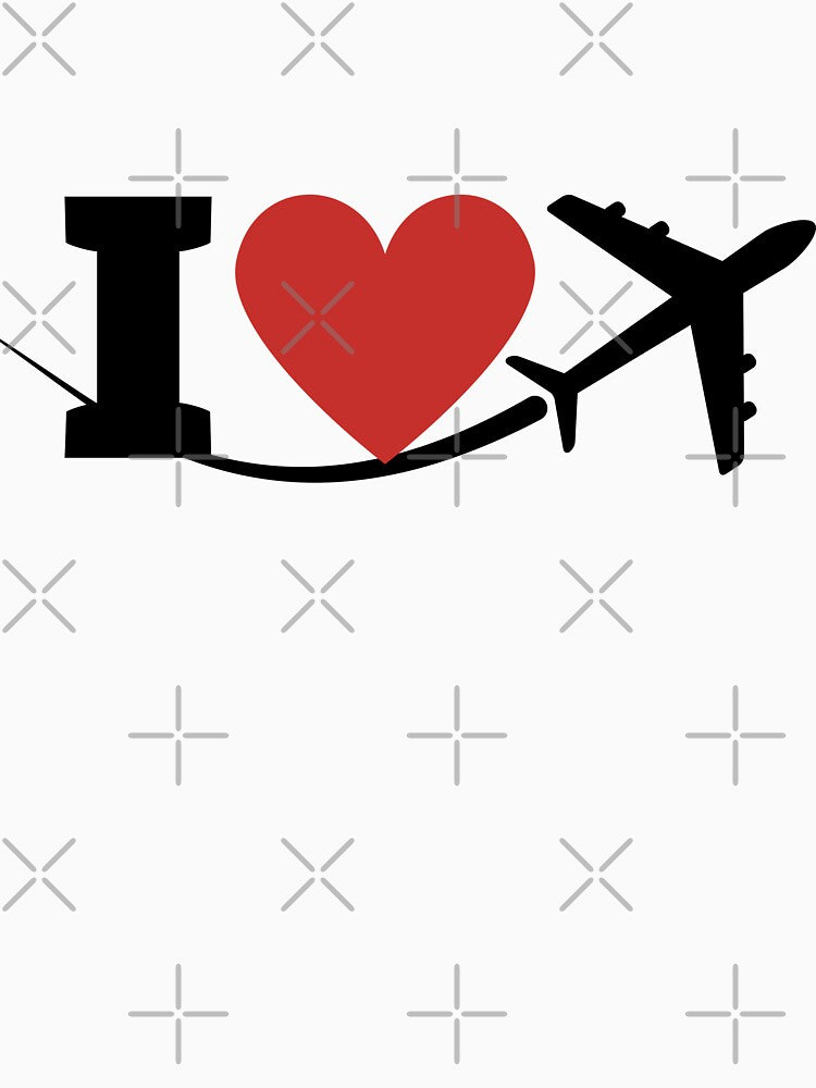 I love flying I love aviation heart and aviation by AviationArtists