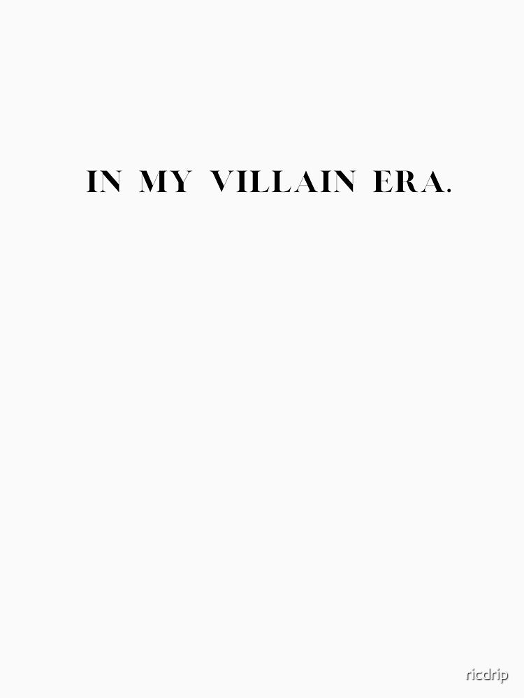 In My Villain Era by ricdrip