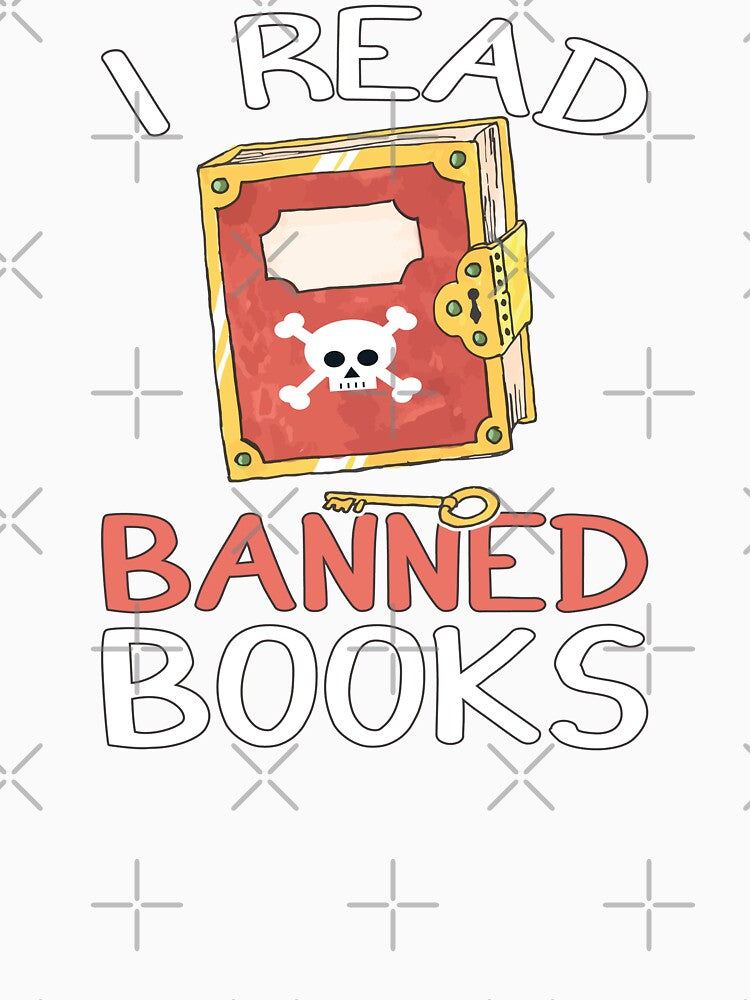 Funny Book Lover Quote, I Read Banned Books, Cute Book Lover by Estrytee