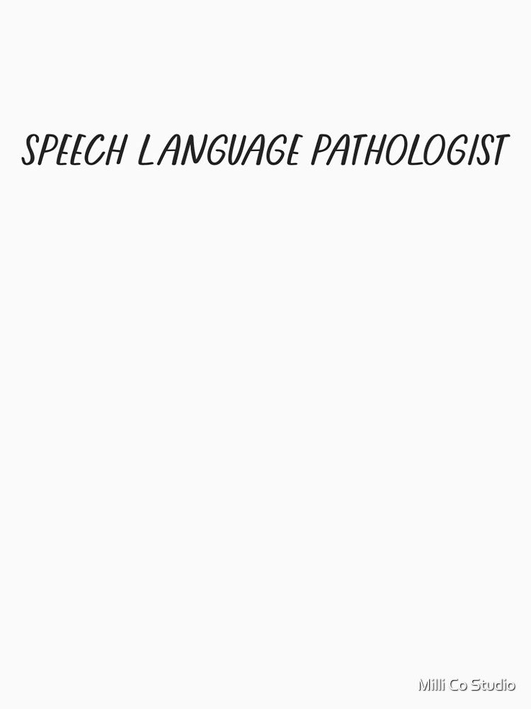 Speech Language Pathologist by Milli Co Studio