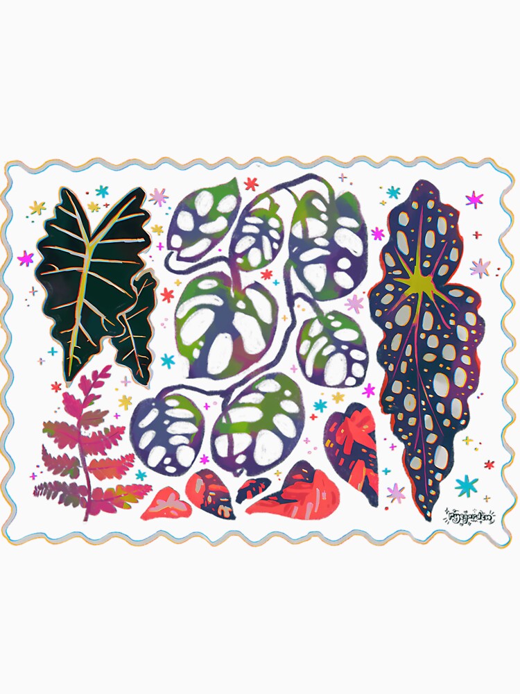 Houseplant Neon Pattern by satmilppk62