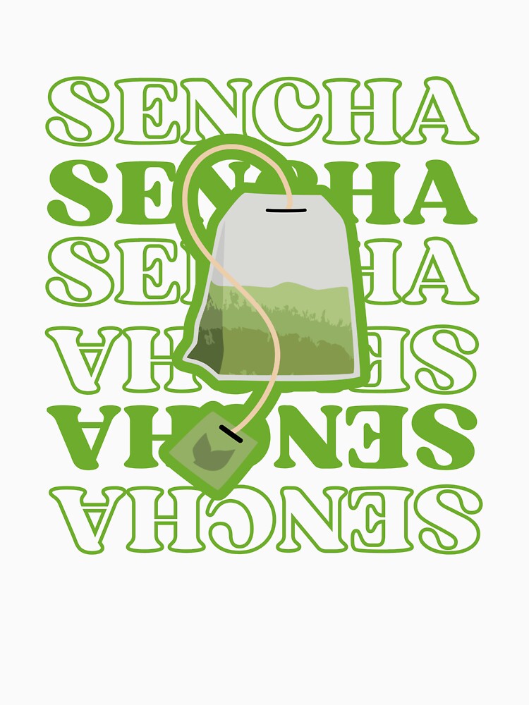 Sencha Green Tea Bag Aesthetic by NoodleDoodleCo