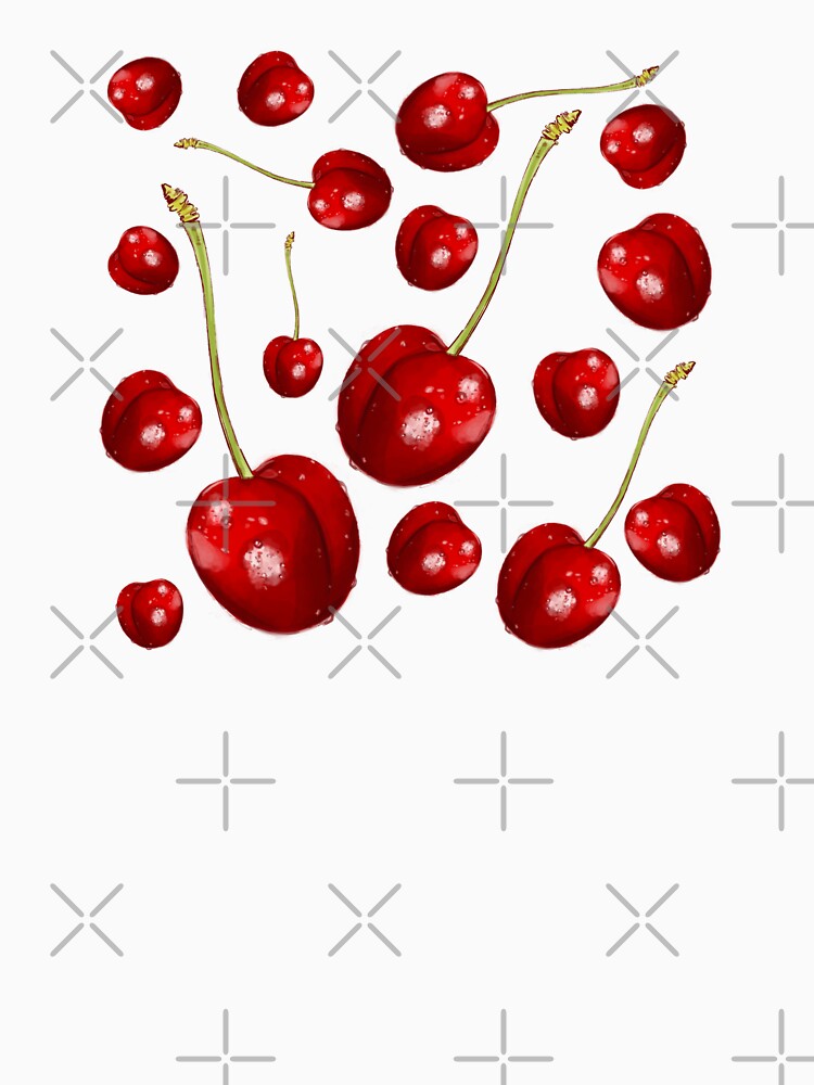 Bright Red Cherry Pattern – Fun and Vibrant Design for Gifts and Home Decor by Dina Stoianova