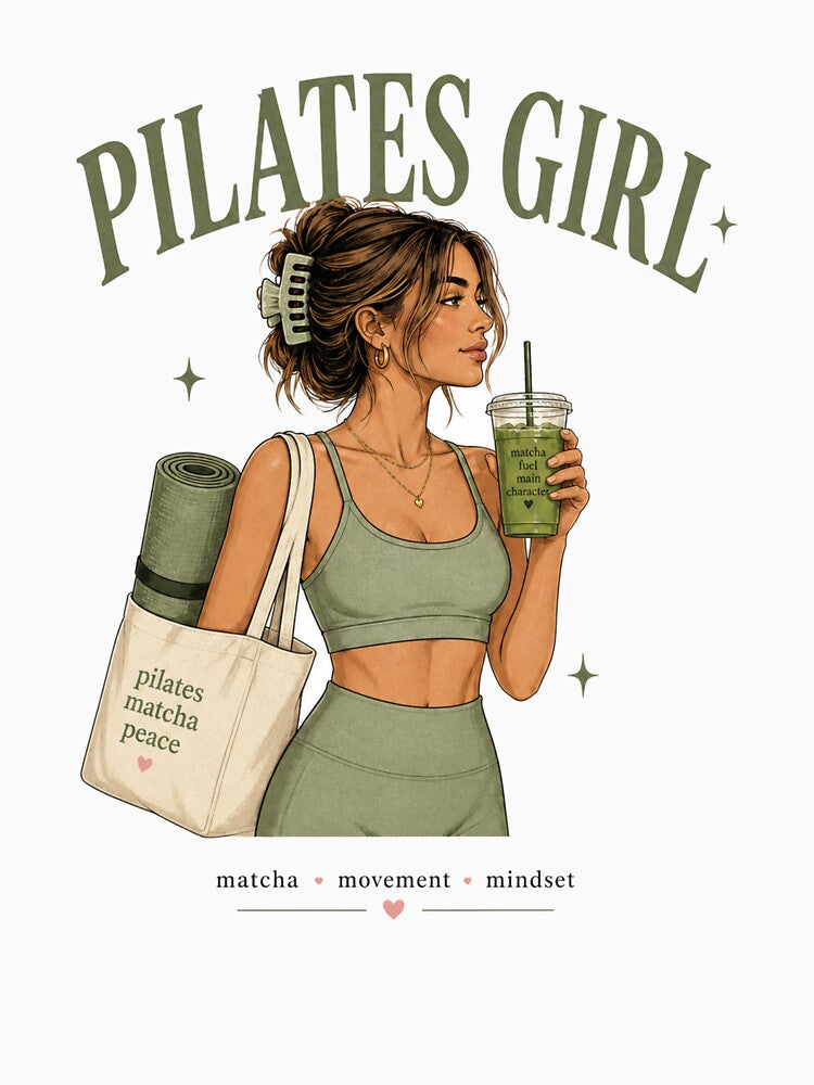 Pilates Girl Matcha Movement Mindset by SnortStudio