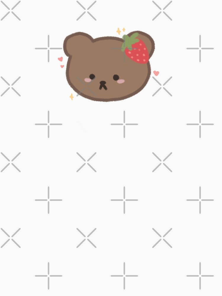 strawberry brown bear by ff studios