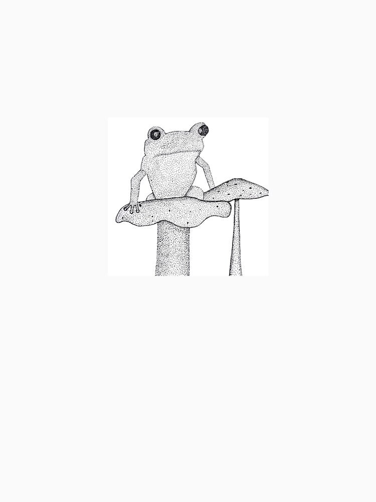 Frog on a Mushroom by explorgaytion