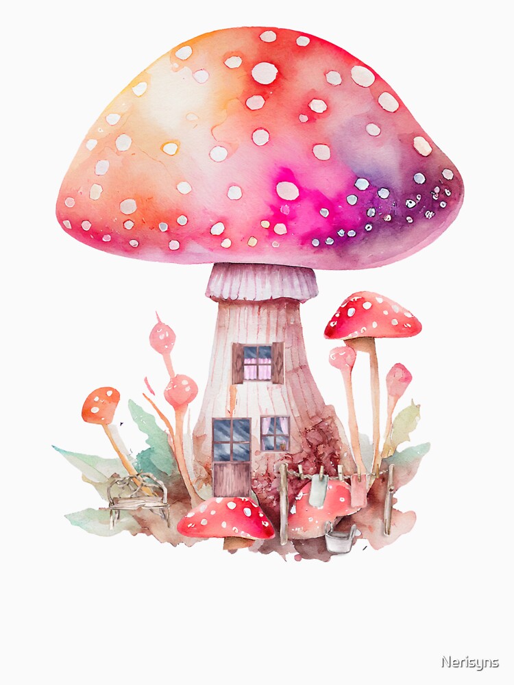 Whimsical Mushroom House by NeriBee Designs