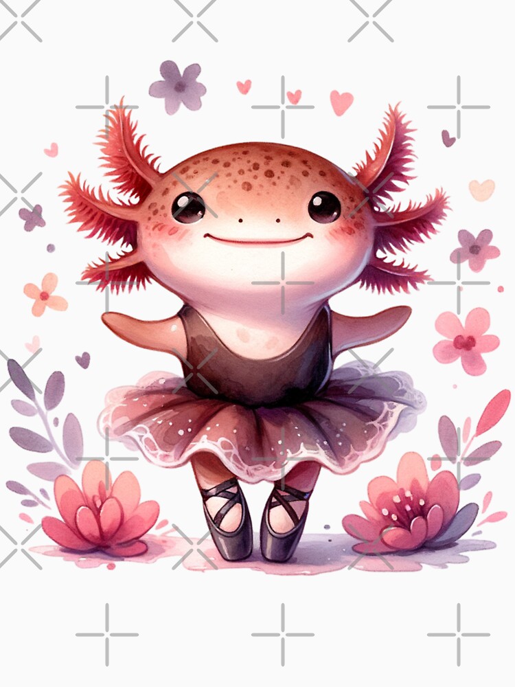 Cute Ballet Dance Mom Axolotl. Funny Dancolotl Axolotl Lover by ahmed2751989