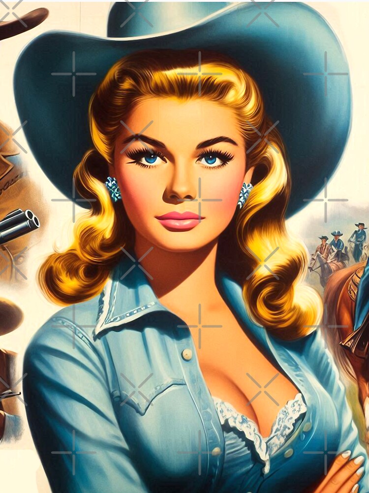 Retro Cute Country Woman by PulpVintage