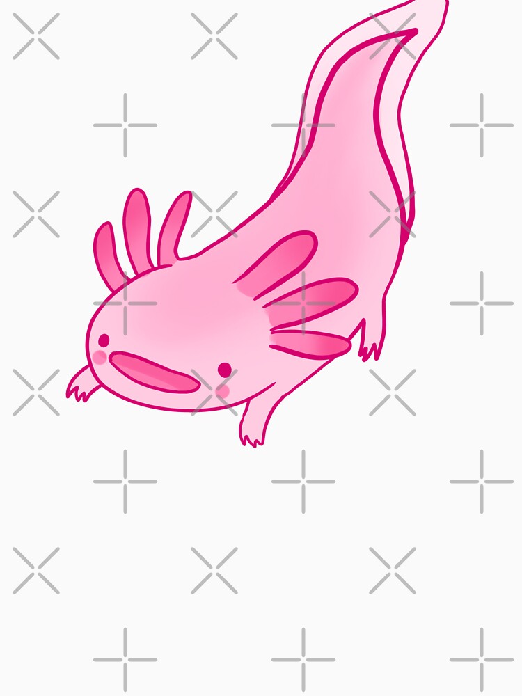 Cute axolotl illustration by Mayarart